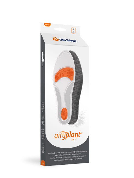 Plantillas Ortopédicas Airyplant® Pro – Silicona Ultraligera de Triple Densidad con Descarga Metatarsal y Apoyo Retrocapital | ConfortFoot
